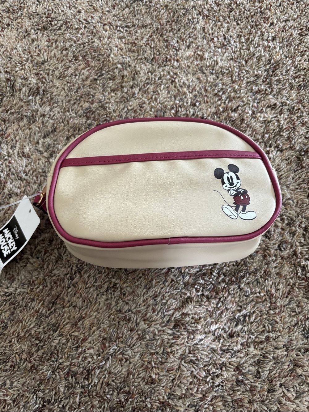 Disney Cream and Pink Mickey Mouse crossbody from ALDI